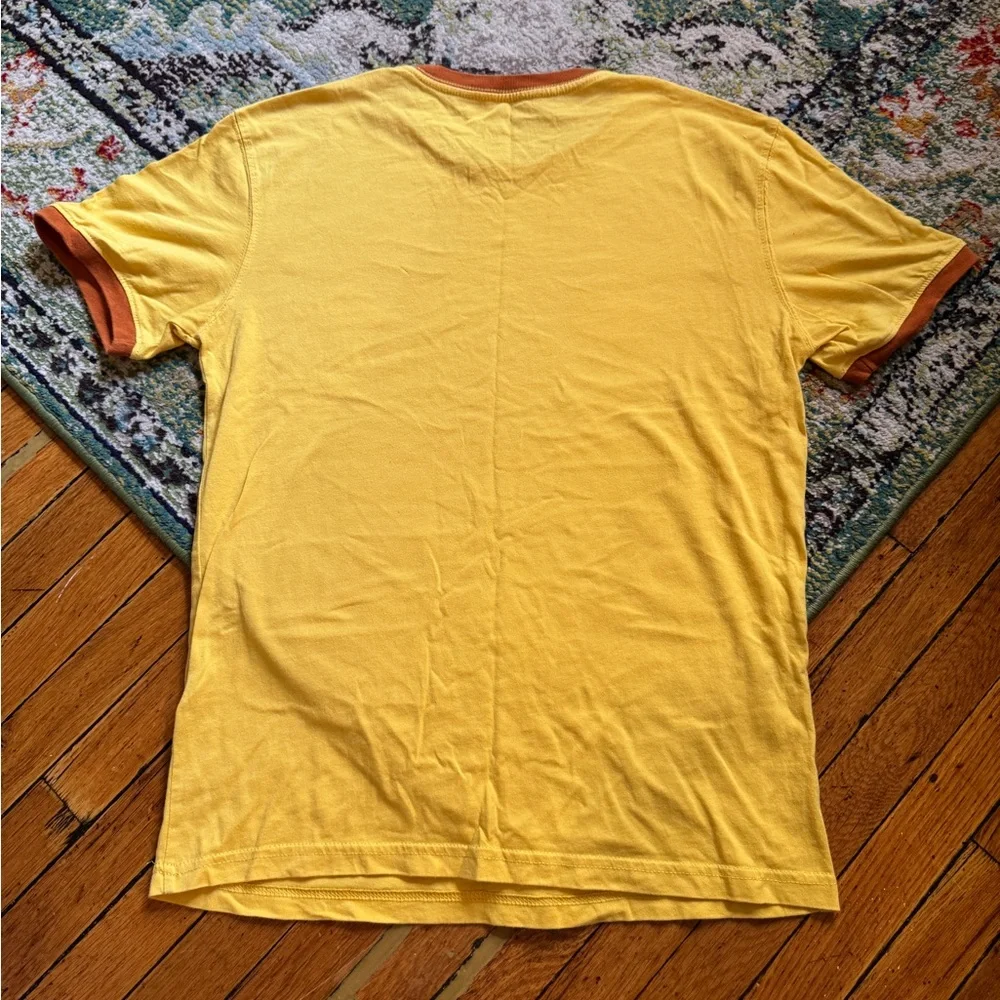 Yellow Orange Bird Groovy Garden T-Shirt 🍊 - Picture 4 of 6